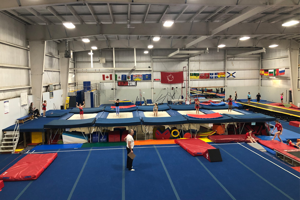 Interclub program for trampoline & tumbling in Burlington
